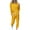 Yellow, variant on Scyoekwg Womens 2 Piece Outfits Sweatsuit Crewneck Long Sleeve Tops Elastic Waist Jogger Pants Workout Outfits Fall Outfits Solid Color Casual Fashion Loose Sweatsuits (Yellow,L)