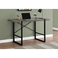 thumbnail image 5 of 48" Taupe Wood Computer Desk - Black Metal Frame, Home Office Laptop Table, Sturdy Design, Small Space Friendly, Modern Style, Easy Assembly, 5 of 5