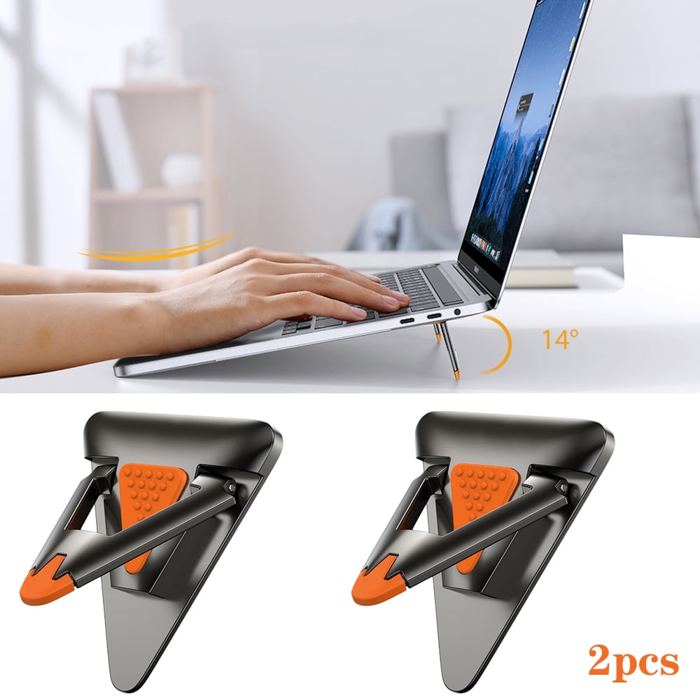3 Pcs Silicone Laptop Stand Triangular Adjustable Height Computer Stand Radiator 