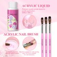 thumbnail image 6 of Saviland Acrylic Nail Kit – 3 Colors White/Pink/Clear Acrylic Powder and Liquid Set with Mononer Acrylic Liquid, Acrylic Nail Brush for Nail Extension for Beginners, 6 of 8