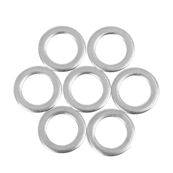 110pcs M8 x 13mm x1mm Stainless Steel Car Fastener Sealing Flat Washer Gaskets Silver Tone