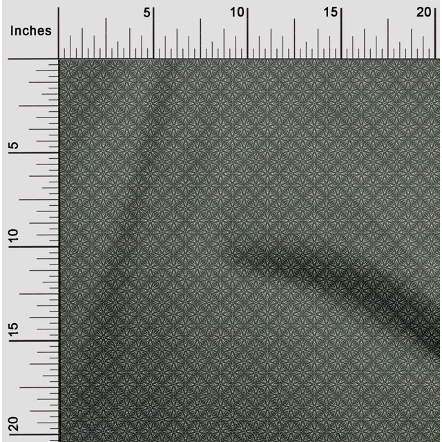 oneOone Silk Tabby Fabric Shapes Geometric Sashiko Print Fabric BTY 42 Inch Wide
