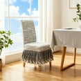 thumbnail image 4 of Uxgjfwu Full Coverage Jacquard Hotel Style Chair Cover, Thickened Elastic One-Piece Dining Chair Cover, Skirt Design Seat Protector for Home Decoration and Furniture, 4 of 6