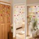 thumbnail image 2 of HWRETIE Hand Crochet Floral Door Curtain,Colorful Hanging Flower String Divider with Lace top for Bedroom Doorway Window Wall, 2 of 7