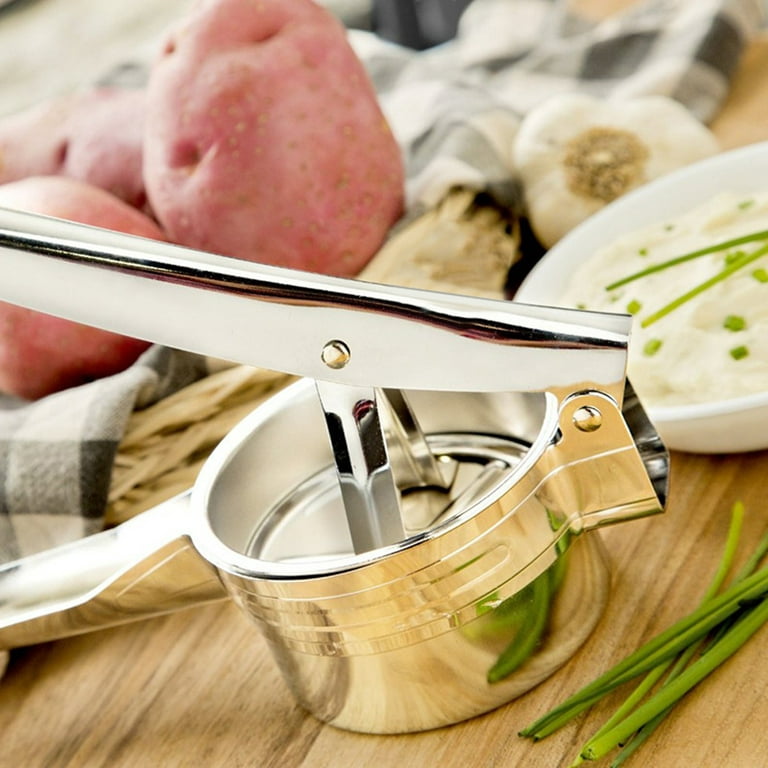Moongiantgo Potato Ricer Masher with 2 Interchangeable Discs Hand Food  Press for Mashed Potatoes, Avocados Puree or Fruit Juicer Squeezer for  Citrus