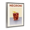 thumbnail image 3 of Stupell Industries Negroni Classic Cocktail Food & Beverage Painting Gray Floater Framed Canvas Art Print Wall Art, 17 x 21, 3 of 9
