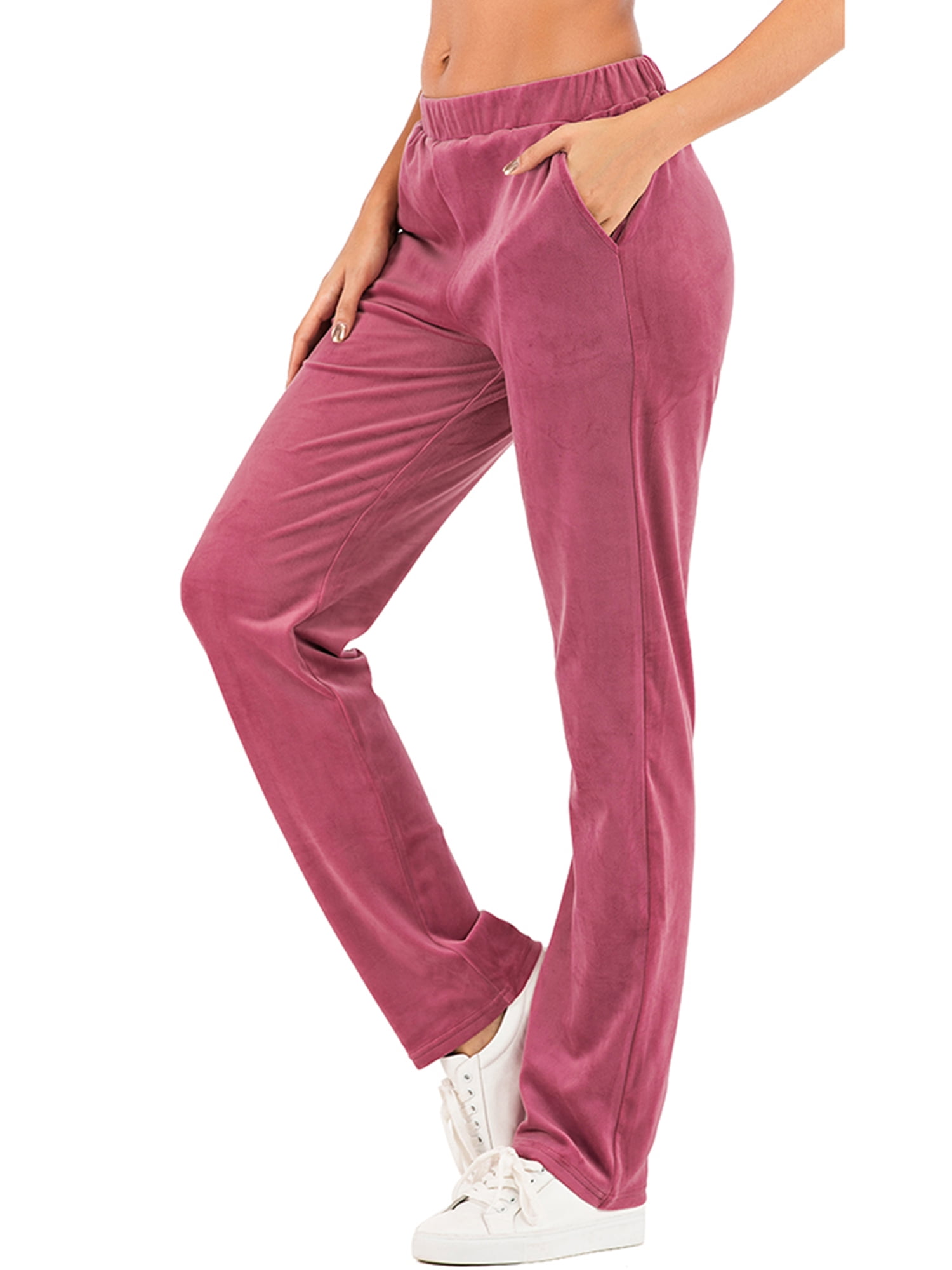JOYOUS LUCKY High Waist Capri Pants with Pockets Women's Cropped Yoga Running Lounge Workout Sports Sleep Pajama