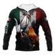 thumbnail image 4 of Sudadera con capucha con bandera mexicana y gallo, estampado 3D de gallo, moda urbana para hombre y mujer, sudadera con capucha Y2k, sudaderas con capucha, ropa para niños, 4 of 5