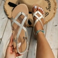thumbnail image 6 of Mepaouo Women's Gladiator Flat Sandals Fisherman Strappy Summer Shoes Criss Cross Straps Flip Flops Size 7.5, 6 of 7