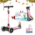 thumbnail image 6 of Besrey 3 Wheel Scooter for Toddler Ages 3-10 Years Boys/Girls,Kids Scooter 3 Wheel with LED Light Wheels and Adjustable Height,Pink, 6 of 15