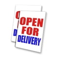 thumbnail image 1 of Open For Delivery (24" X 36") 4mm Corrugated Plastic Panel, Graphics Applied To 1 Side (Pk of 2), 1 of 4