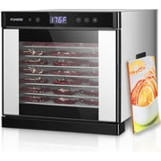 Food Dehydrator 800W Machine with 8 Stainless Steel Trays, 8.01ft Drying Space