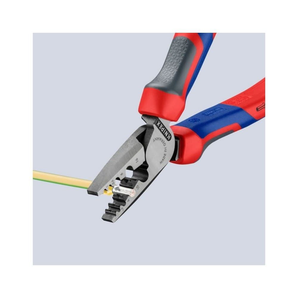 Knipex 7 1/4" Crimping Pliers for Wire Ferrules