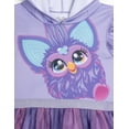 thumbnail image 3 of Vestido Furby de tul con capucha para niñas pequeñas, cosplay, tutú, morado, 3 of 5