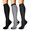 Multi-Black White, variant on 3 Pairs Copper Compression Socks for Women & Men Circulation 15-20 mmhg - Better Blood Flow, Swelling, Best Support for Medical, Running, Nursing