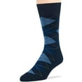 thumbnail image 6 of 7BIGSTARS KINGDOM Men Bamboo Patterned Dress Crew Sock - 4 Pack - Argyle, Geometric, Stripe -Casual Fashion Seamless -Dark Navy Assortment - Sock Size 10-13 Shoe 9-12 L, 6 of 9