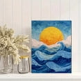 thumbnail image 2 of Sunny Ocean Waves Mosaic Canvas Wall Art, Sea Wave Print for Living Room, Bedroom, Kitchen, Bathroom and Hotel Decor, 2 of 8