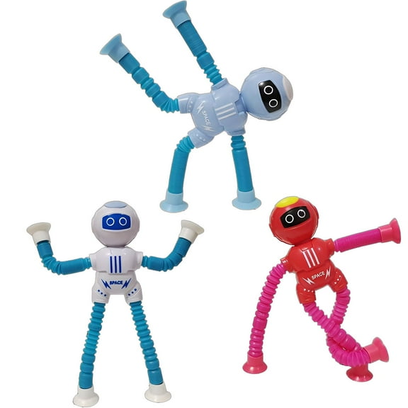 BESTSKY 3Pcs Pop Tubes,Scrubs Off Easy Sensory Toys,Wear Dodging Build Fidget Autism Sensory Toys,Color Mixing