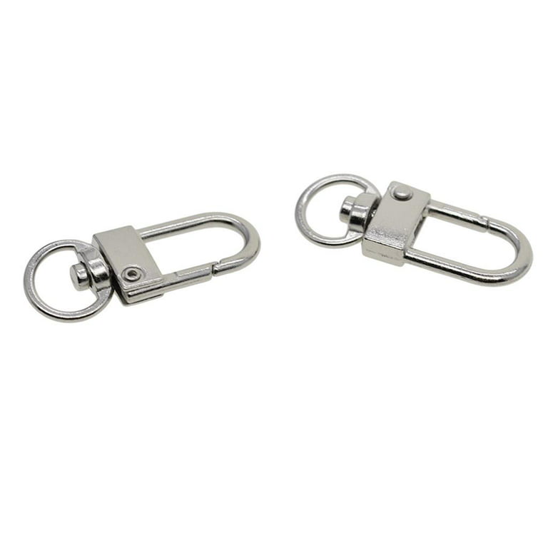 10 Pieces Metal Swivel Clasps Lanyard Snap Hook Lobster Claw Clasp Jewelry  Findings 3 x 12 mm / 1.3 x 0.47 inch