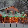 thumbnail image 4 of El camino al aire libre del copo de nieve de la Navidad enciende la luz al aire libre impermeable de la estaca del terreno, 4 of 8