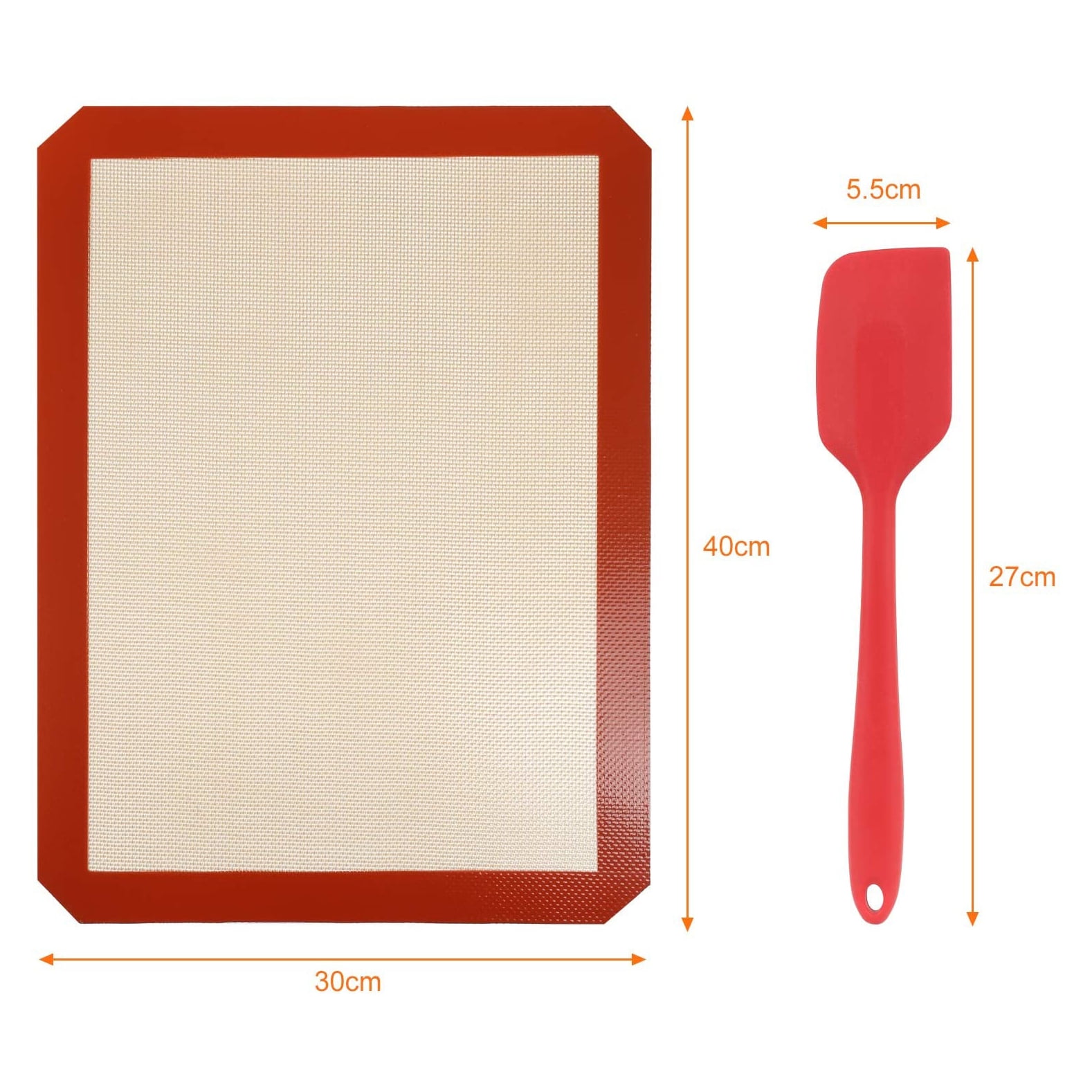 1pc Silicone Baking Mat, Non Stick Silicon Liner for Bake Pans And
