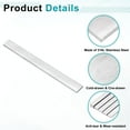 thumbnail image 3 of 316L Stainless Steel Flat Bar 1/4" Thickness, 13/16" Width, 8" Length, Brushed Finish Trim Strips Sheet, 3 of 5