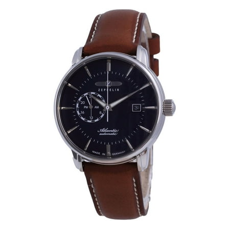 Zeppelin Atlantic Blue Dial Leather Automatic 8470-3 84703 Men's Watch