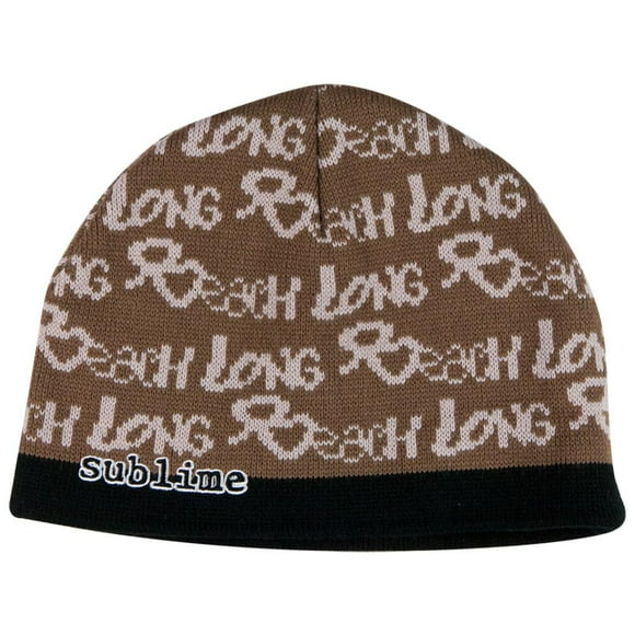 Sublime - All-Over Long Beach Knit Beanie Hat