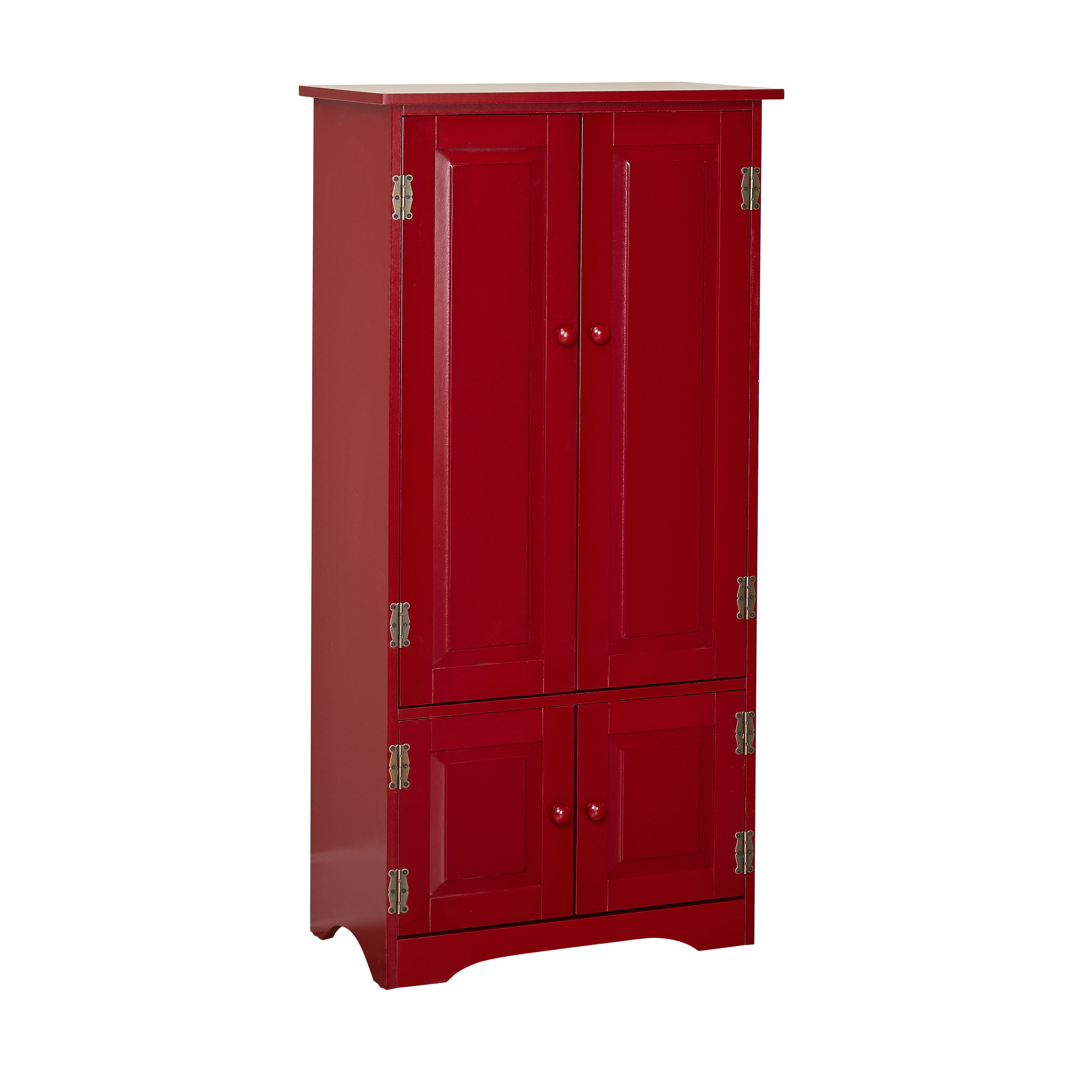 Versatile Wood 4-Door Floor Cabinet, Multiple Colors - 2