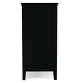 thumbnail image 4 of Simpli Home Artisan 53 inch Wide Solid Wood Tall TV Stand in Black For TVs up to 60 inches, 4 of 13
