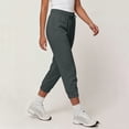 thumbnail image 6 of ZHYou No Boundarie Womens Fleece Capris High Waist Drawstring Elastic Cuffed Leg Cropped Jogger Pants with Pockets,Dark Gray,Size S, 6 of 9