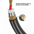 thumbnail image 6 of Male Cable 3.5mm Male to 2 Male Stereo Adapter Gold Plate Coaxial Cable Male Y Cord for Smartphones Tablets Speakers, 6 of 9