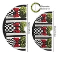 thumbnail image 5 of Yayeee Christmas Tree Skirt 35 inches for Xmas Tree Holiday Party Decoration, Black Striped Trees, 5 of 6