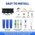 thumbnail image 4 of iSpring Whole House Water Filter System w/Spin Down Sediment Filter, Polyphosphate Anti-Scale, GAC+KDF, and Carbon Block Water Filters, Water Descaler and Water Filter, Model: WGB32B-KDS+WSP50, 4 of 9