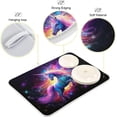 thumbnail image 4 of FREEAMG Unicorn Galaxy Dish Drying Mat for Kitchen Counter, Ultra Absorbent Reversible Microfiber Dishes Drying Rack Pad Heat-resistant Mats 18x24in, 4 of 7