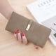 thumbnail image 1 of Monedero largo ultrafino, nuevo, versátil, a la moda, sencillo, para mujer, plegable, esmerilado (marrón claro) LingWen 8390612777837, 1 of 1