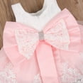 thumbnail image 4 of Musuos 2pcs Newborn Baby Girl Dress Lace Princess Tutu Party Dress + Headband Outfits, 4 of 5