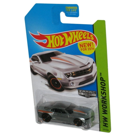 Hot Wheels HW Workshop (2014) Silver Zamac 001 Silver '14 Copo Camaro Car 229/250