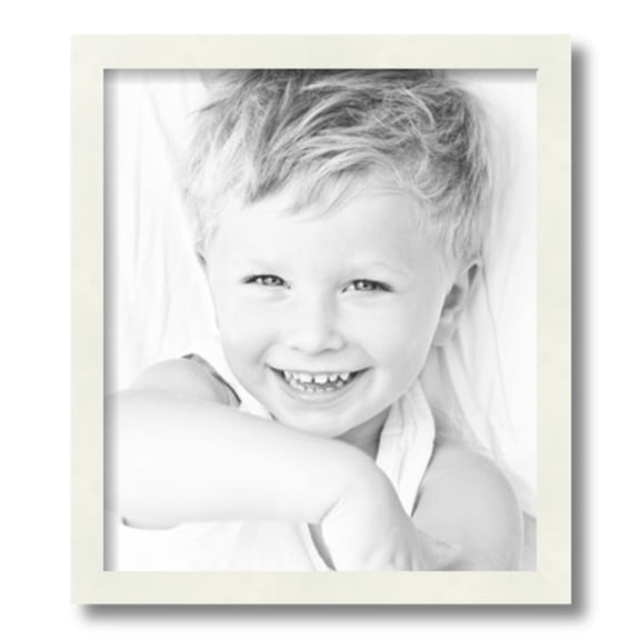 ArtToFrames 13" x 15" White Picture Frame, 13x15 inch White Wood Poster Frame (WOM-5138)