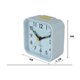 thumbnail image 2 of Reloj despertador analógico pequeño con pilas, silencioso, sin tictac, pitidos ascendentes, repetición, funciones de luz, fácil de configurar (blanco), 2 of 5