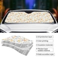thumbnail image 4 of Kdxio Floral1 Print Front Windshield Sun Shade,Folding Auto Sunshade for Car Truck SUV-Medium, 4 of 7