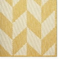 thumbnail image 5 of Nicole Miller New York Patio Country Calla Contemporary Herringbone Indoor/Outdoor Area Rug, Yellow/Cream, 7'9"x10'2", 5 of 9