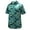 Turquoise/White, variant on Monterey Club Men's Kingston Print Texture Golf Polo Shirt #3501