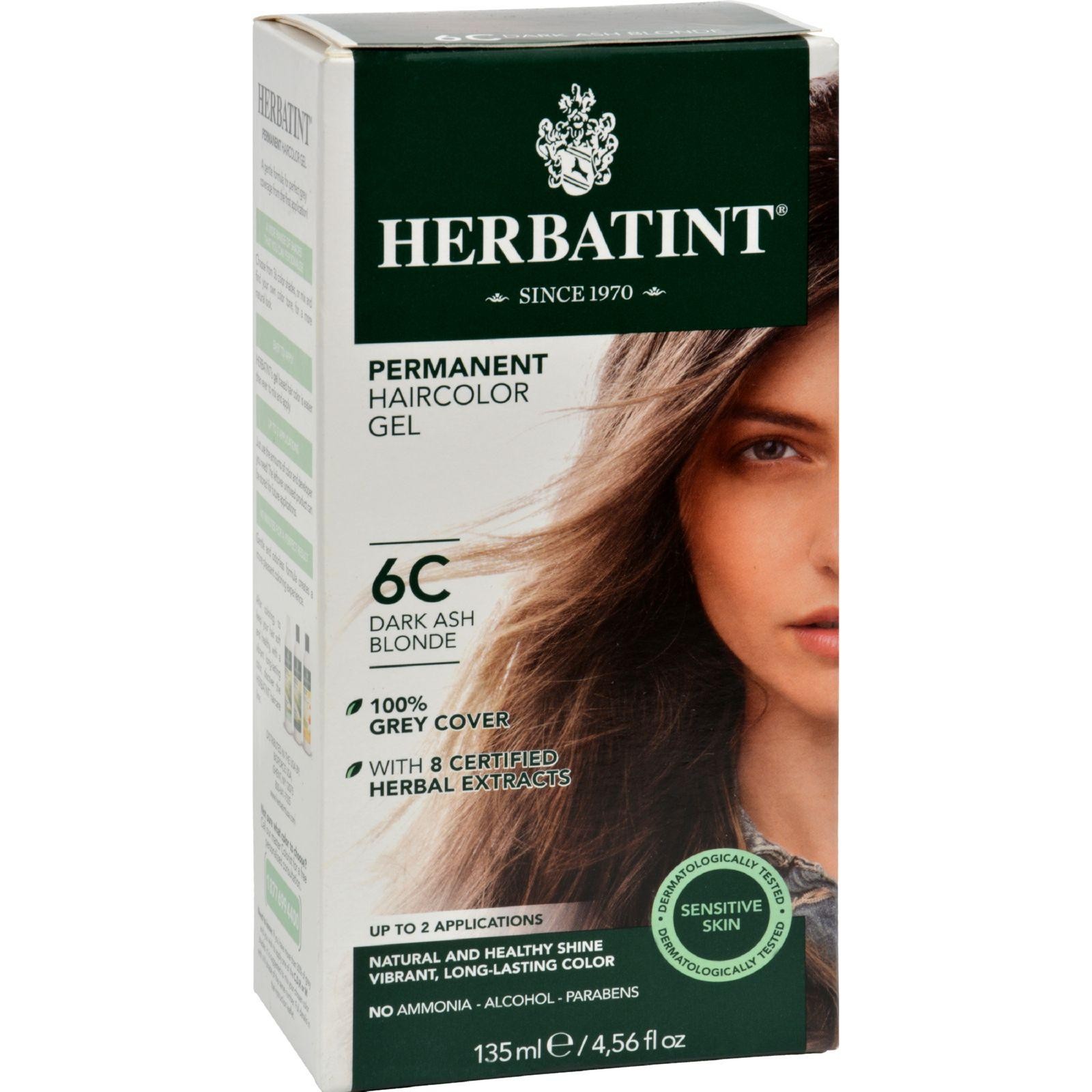 Herbatint Permanent Herbal Haircolour Gel 6c Dark Ash Blonde 135