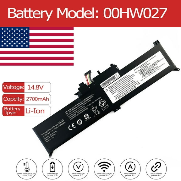 00HW027 Battery for Lenovo ThinkPad 00HW026 01AV434 01AV433 OOHW027 00HW027 4ICP5/54/88 4ICP5/53/88 Yoga 260(20FD-000SAU) 01AV423 SB10K97580 SB10K97591 SB10F46465 SB10F46464 SB10K97590 SB10K97589
