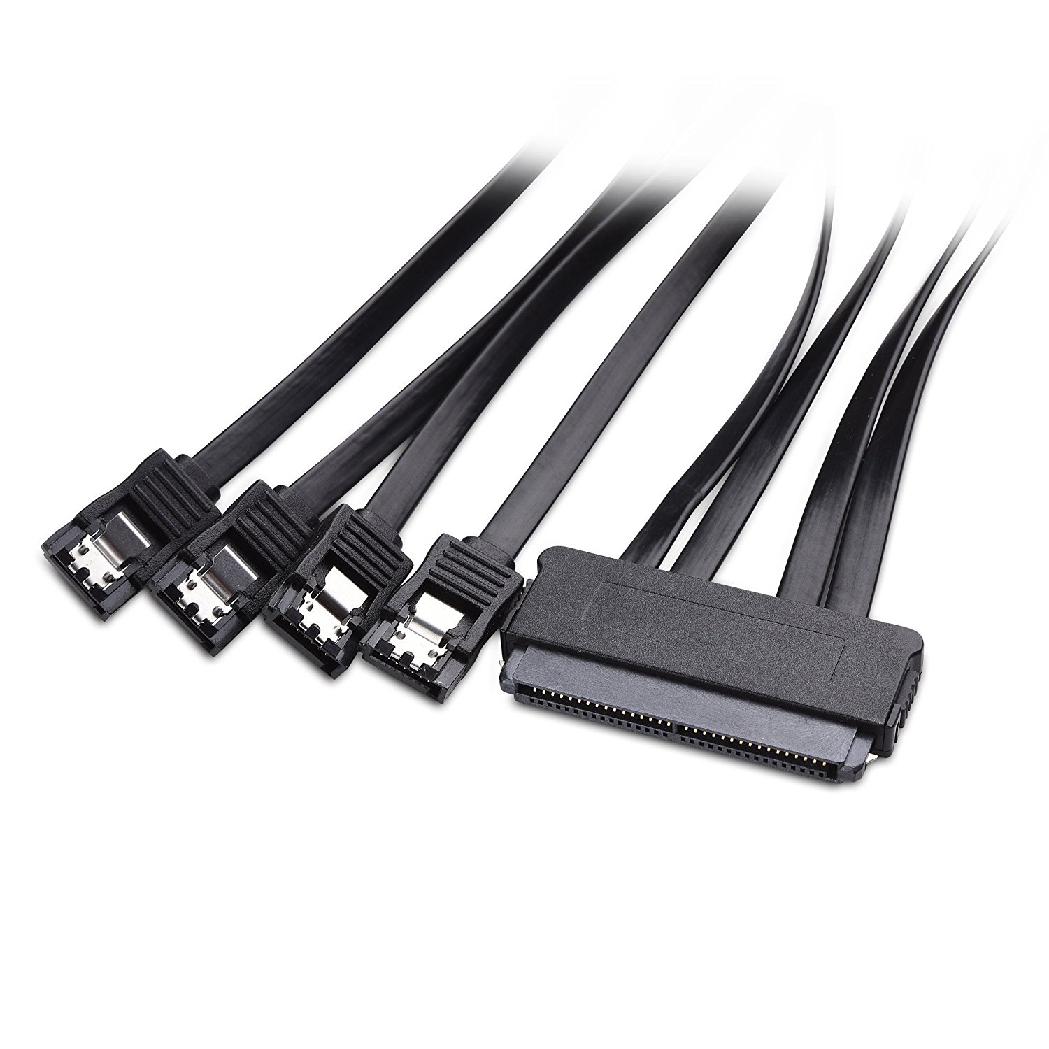 Cable Matters Internal SAS to 4x SATA Cable Reverse Breakout 1.6 Feet