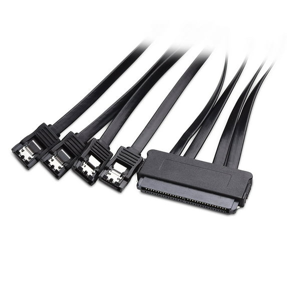 Cable Matters Internal SAS to 4x SATA Cable Reverse Breakout 3.3 Feet / 1m