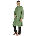 thumbnail image 3 of Atasi Indian Designer Kurta For Mens Party Wear Traditional Dress Solid Ethnic Long Shirt, 3 of 7