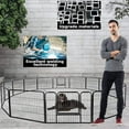 thumbnail image 4 of Heavy Duty Pet Playpen 16 Panels 24" Folding Metal Dog Exercise Pen Extra Large Indoor Outdoor Dog Fence with Door Dog Crate Cage Kennel Pet Enclosure for Small-Large Animal, 4 of 7