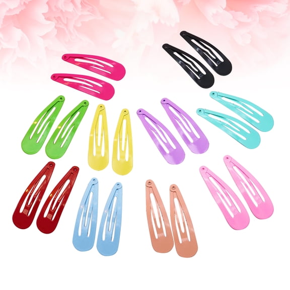 PENIKOKO 50Pcs Pure Color Hair Clips Assorted Barrettes for Fashion Decoration Use